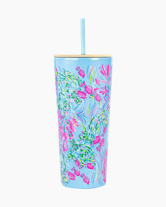 Lilly Pulitzer Best Fishes Tumbler with Straw