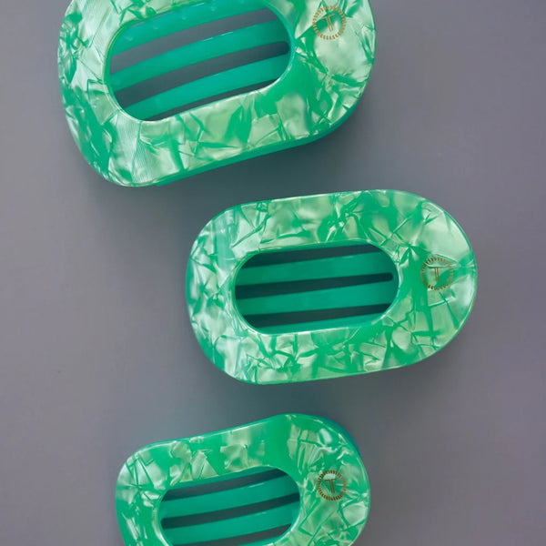 Teleties Spring Splash Flat Round Clip