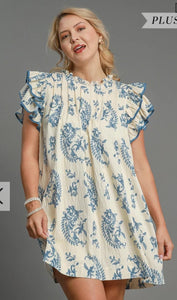 Paisley Charm Sassy Size Dress (xl-3xl)