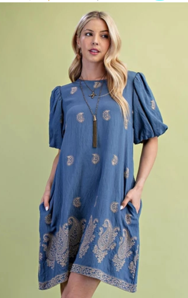 Misty Charm Midi Dress