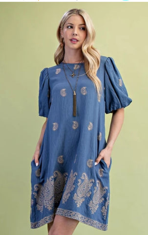 Misty Charm Midi Dress