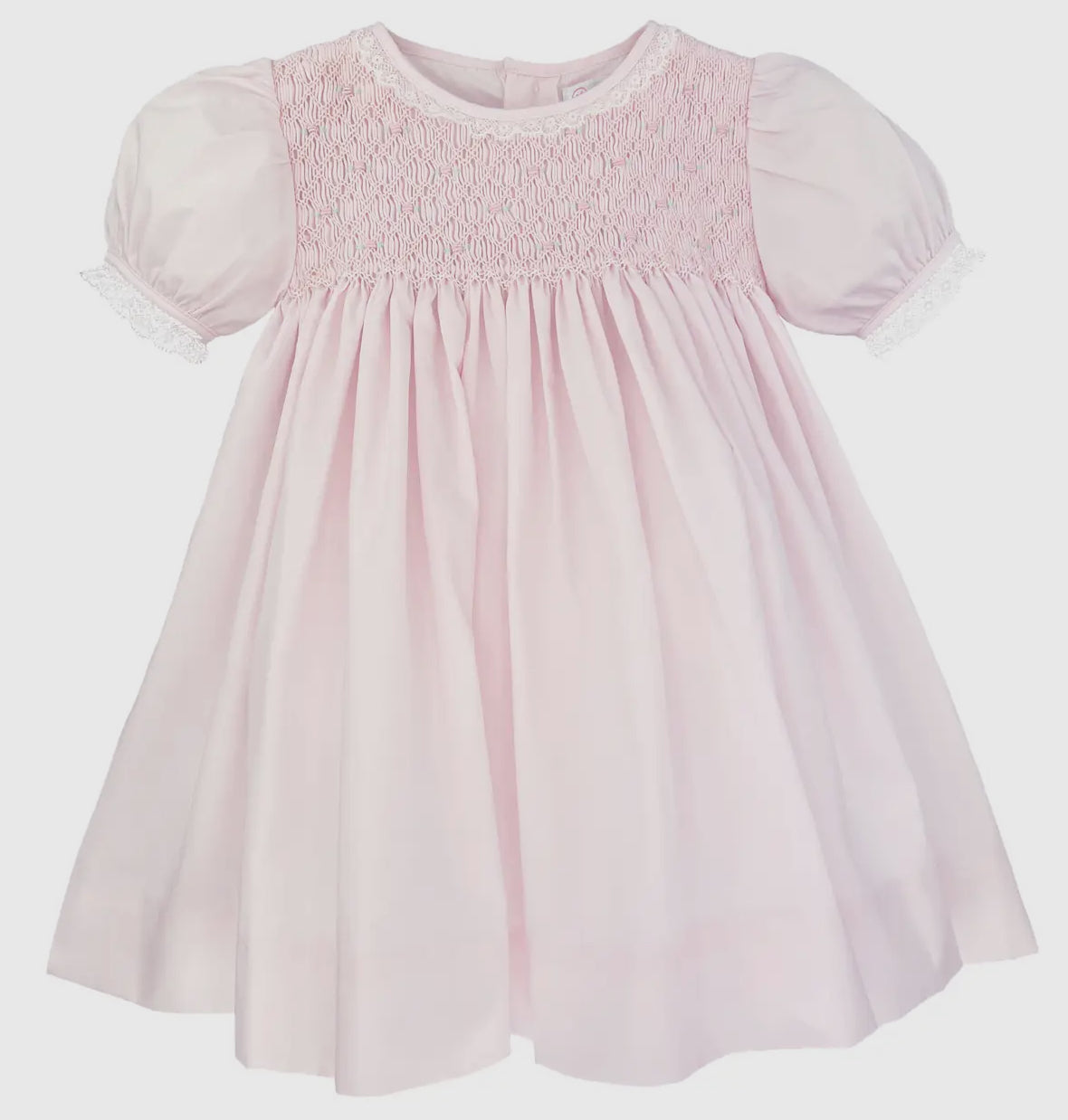 Pink Fully Smocked Dress