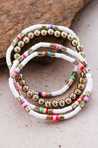 Bead Bracelet Set- Multicolored
