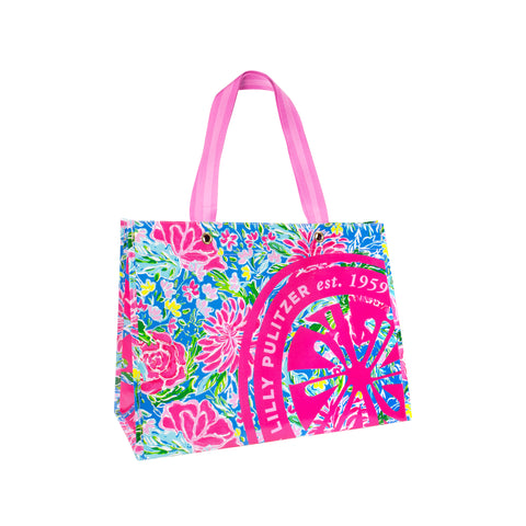 Lilly Pulitzer Market Tote in Bunny Business