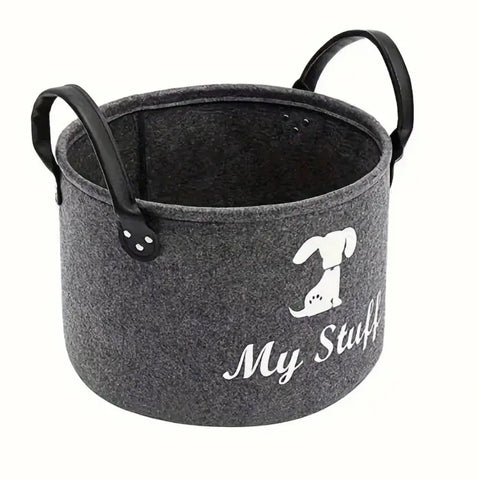 Round dog toy/storage basket