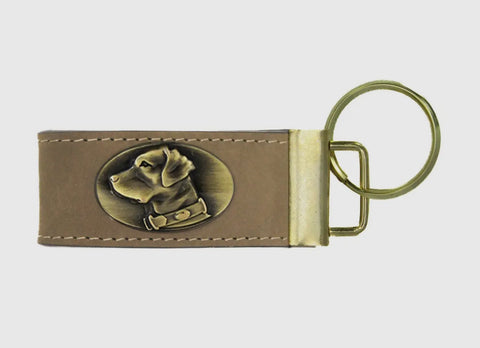 Men’s Leather Loop Key Fob