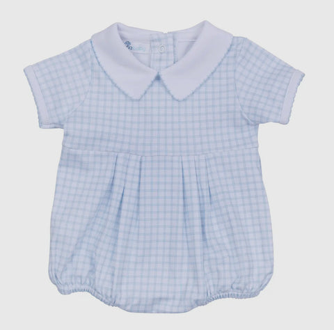 Blue and White Collared Bubble