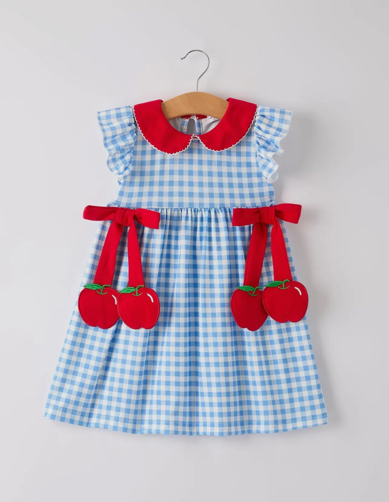 Blue Gingham Apple Dress
