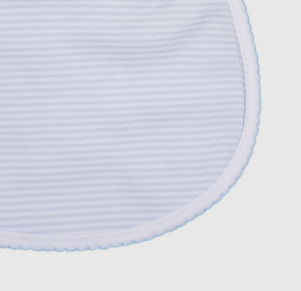 Blue Mini Stripes Bib