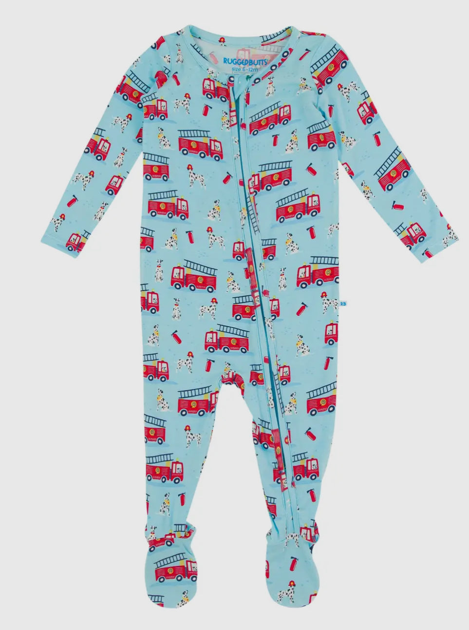 Firetruck Bamboo Footie