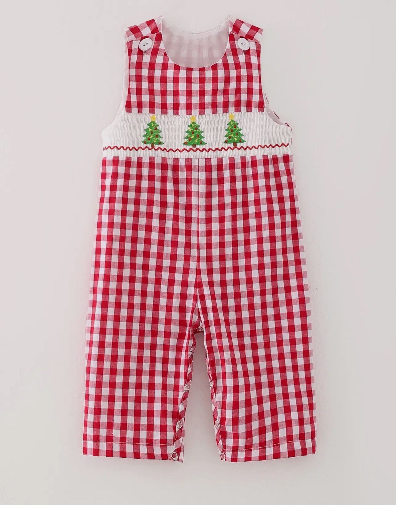 Christmas Tree Smocked Romper