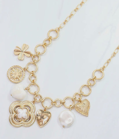 Duchess Gold Charm Necklace