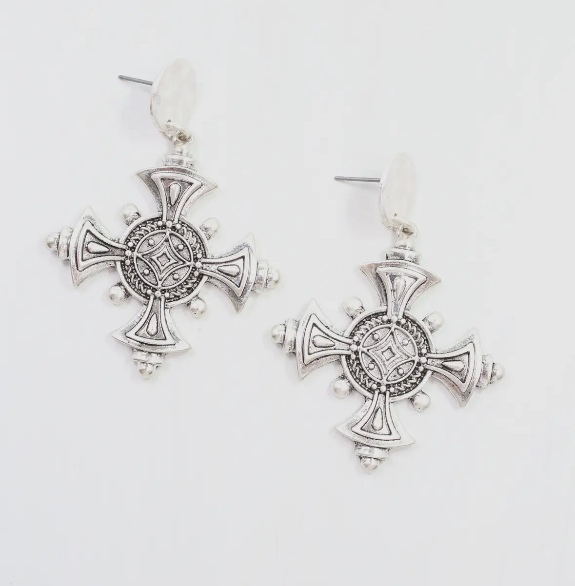 Celtic Cross Earrings