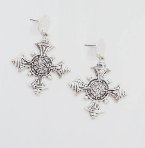 Celtic Cross Earrings