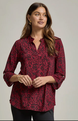 Whispering Wine Blouse