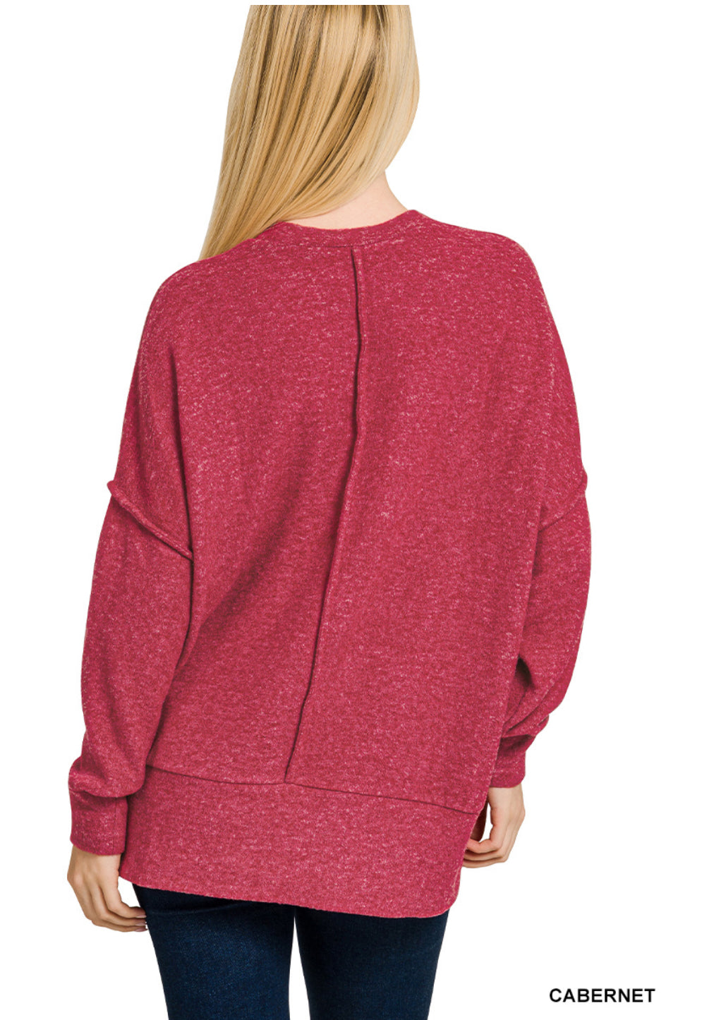 Brushed Melange Oversized Sweater