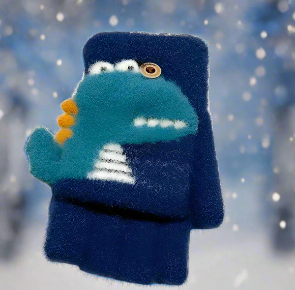 Boys convertible dinosaur gloves (3 colors)