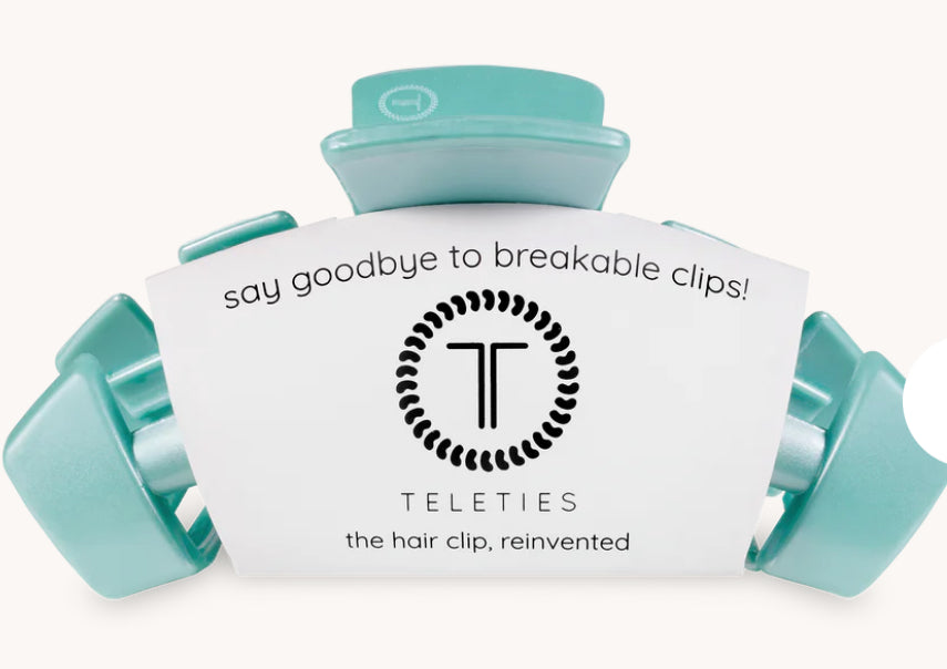 Teleties Classic Totally Turquoise Hair Clip