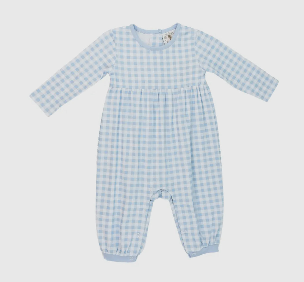 Blue Gingham Boys Parker Playsuit