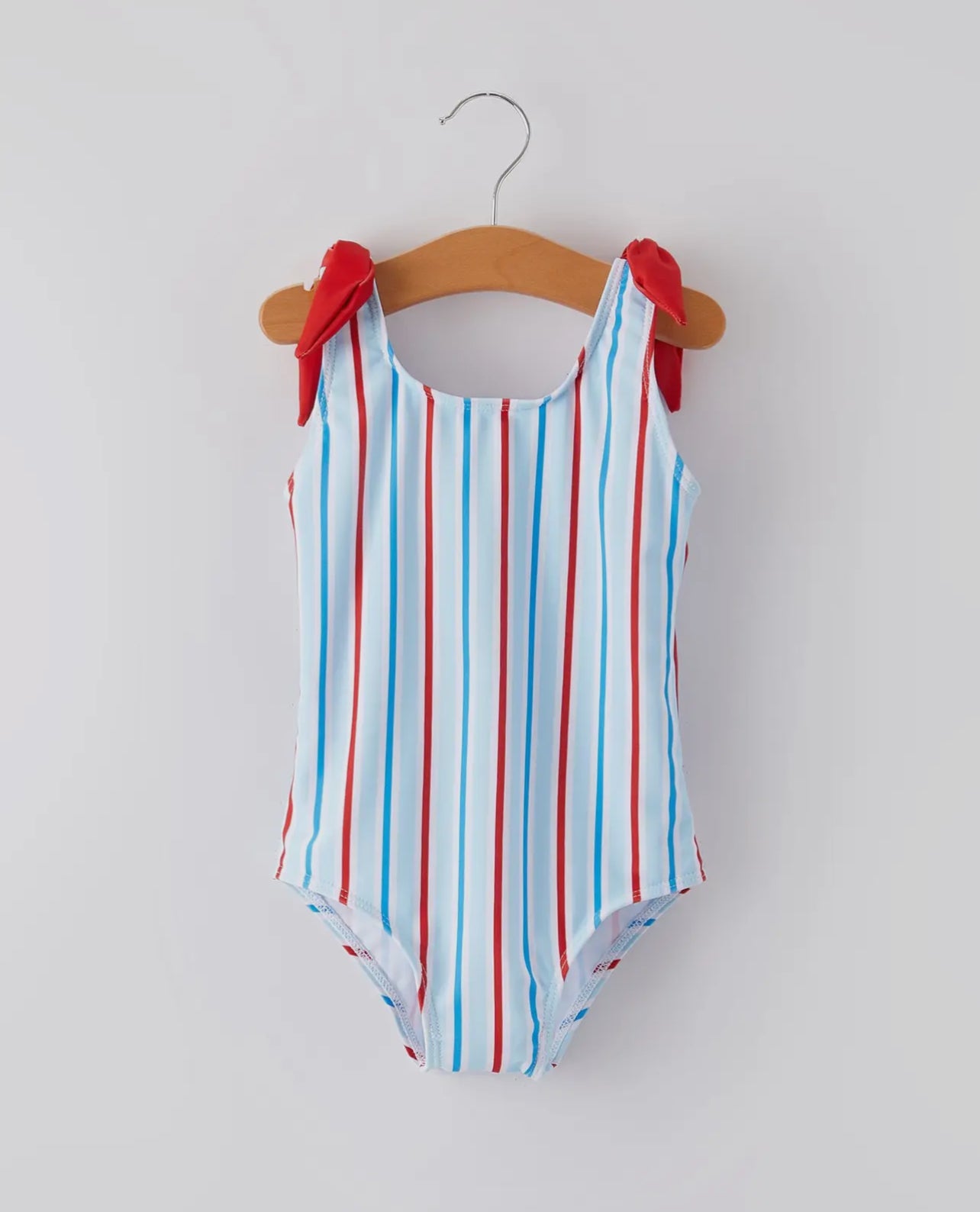 Girl’s Patriotic Striped Swimsuit