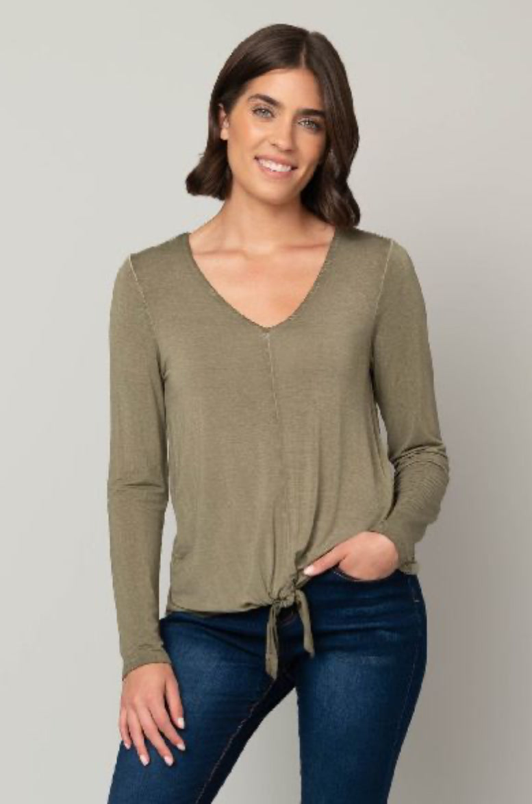 Olive Grove Tie Top