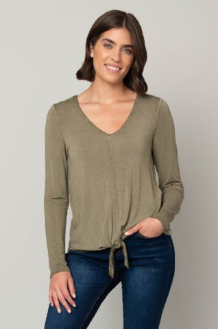 Olive Grove Tie Top