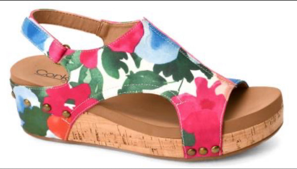 Corky’s Volta II Floral Cork Wedge