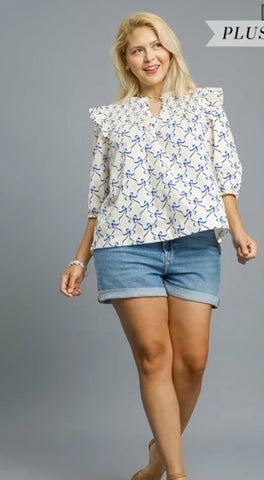 Bows and Breeze Sassy Size Top (xl-3xl)