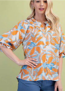 Floral Ruffle Daydream Blouse