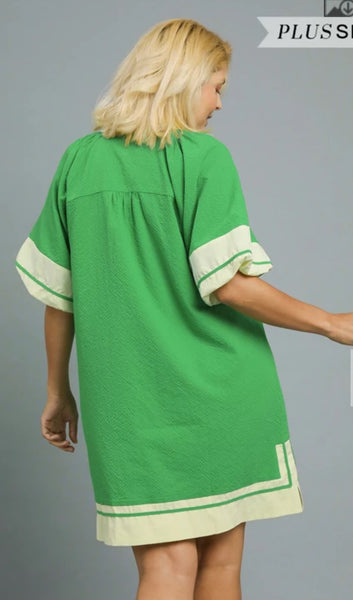 Emerald Edge Sassy Size Dress (xl-3xl)