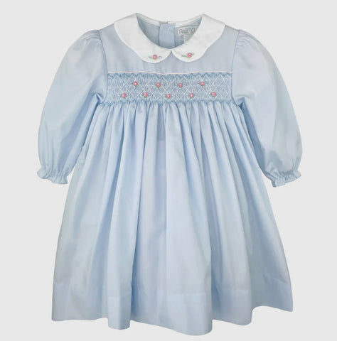 Floral Smocked Long Sleeve Dress