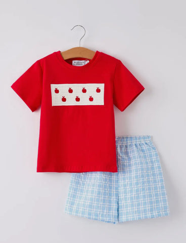 Apple Smocked Short Set