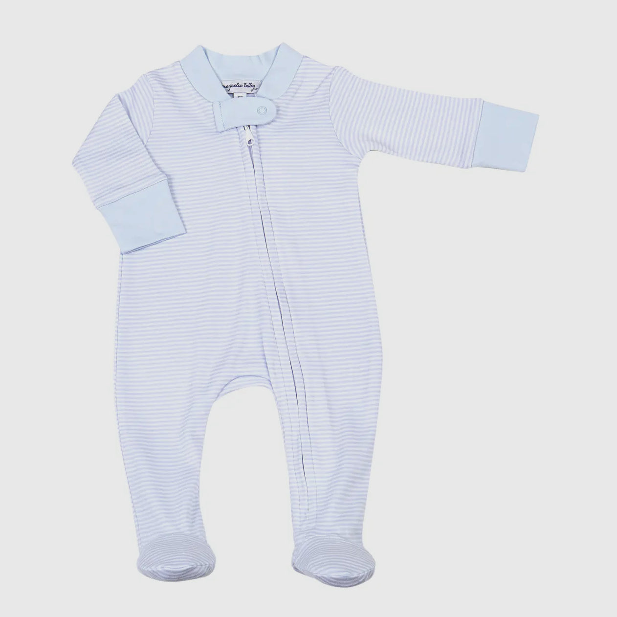 Mini Stripes Blue Footie