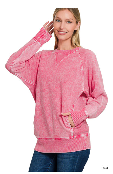 French Terry Pullover with Pockets