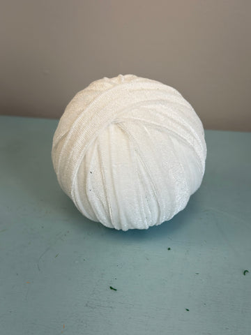 White Cloth Covered Orb