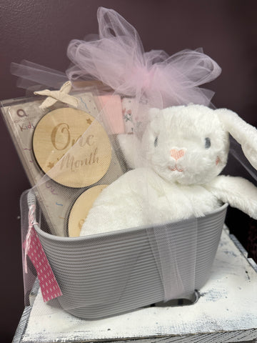Girl's Newborn Gift Basket