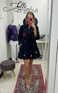 Beauty in the Stars Button Up Dress