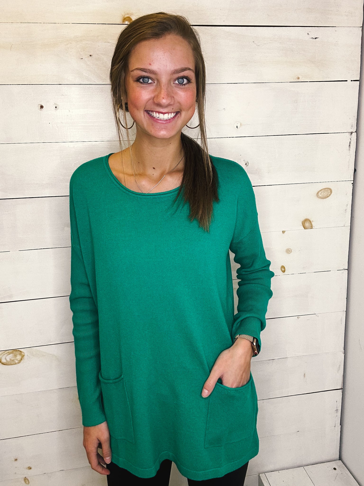 Viscose Front Pockets Sweater
