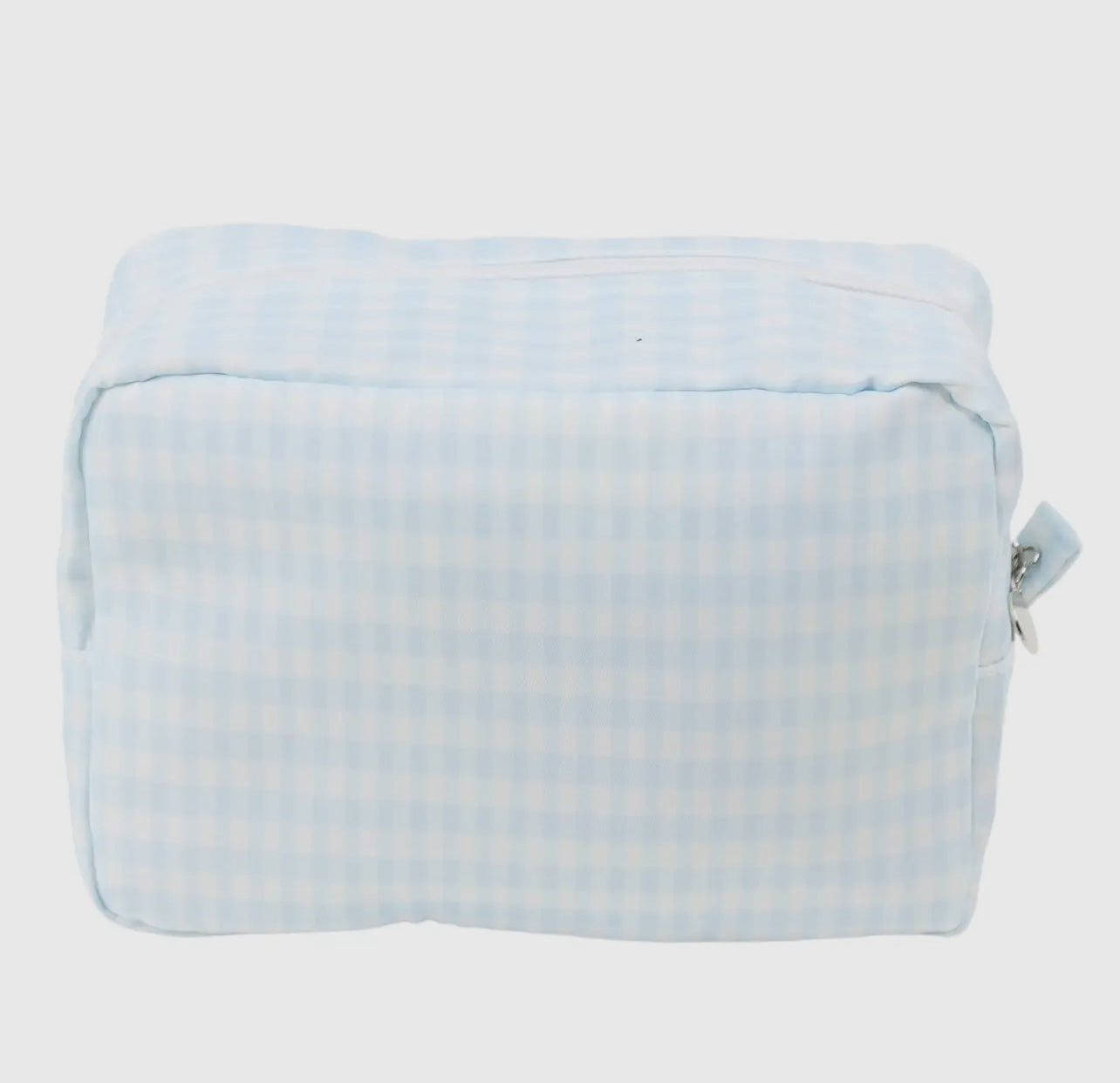 Blue Gingham Everyday Pouch