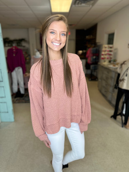 Blushing All Day Sweater