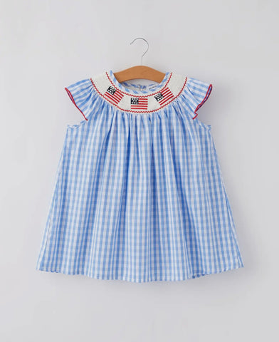 Smocked Flag Dress