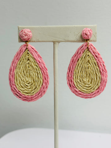 Beach Rattan Drop Earrings (3 Colors)