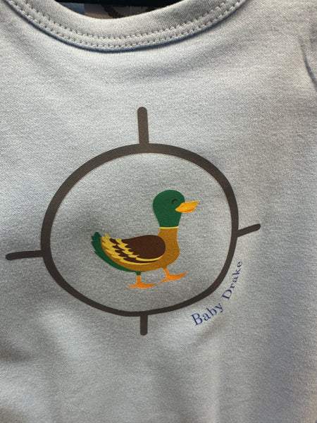 Wild Drake Boy's Blue Duck Romper