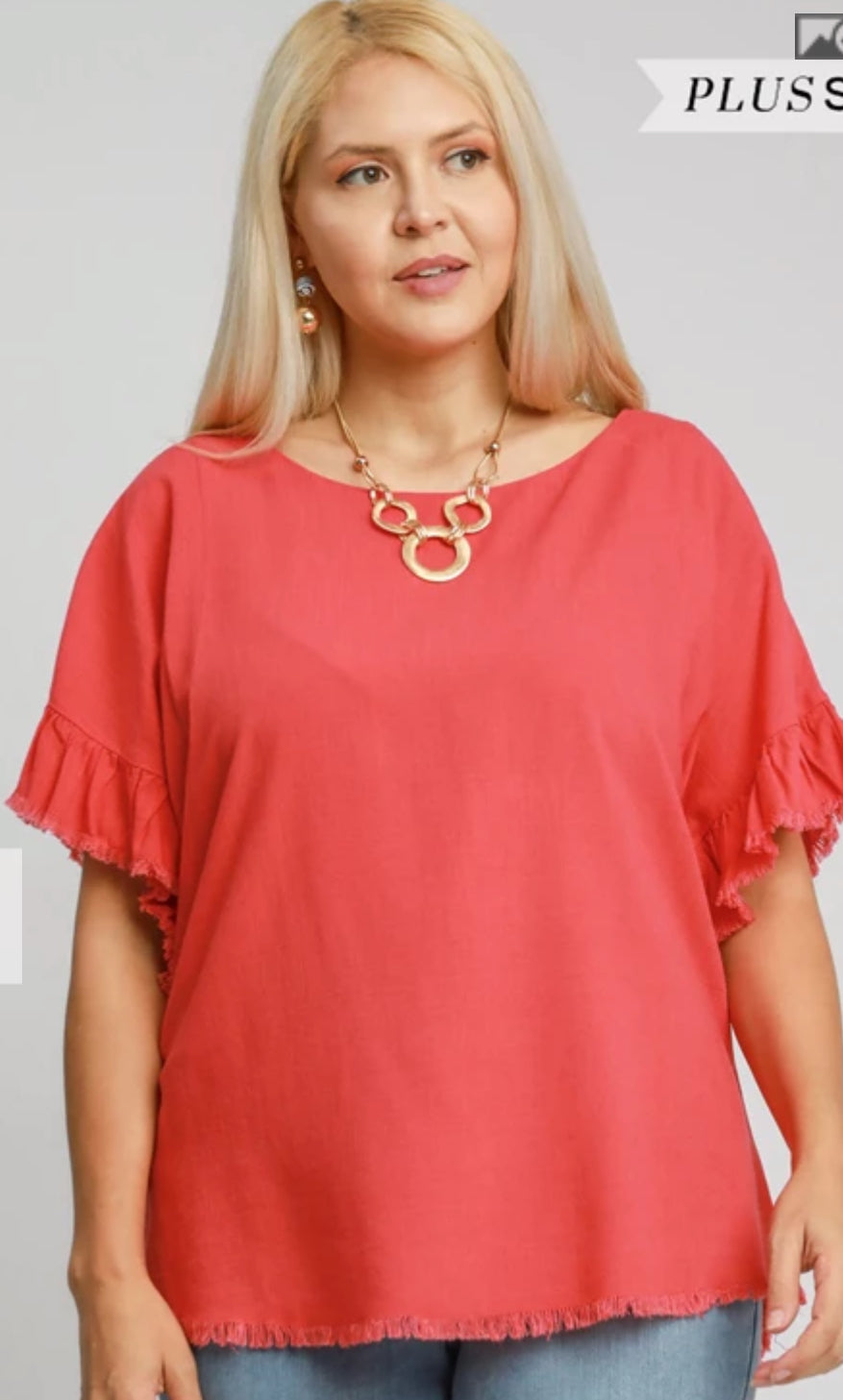 Sassy Size Frey and Flounce Top