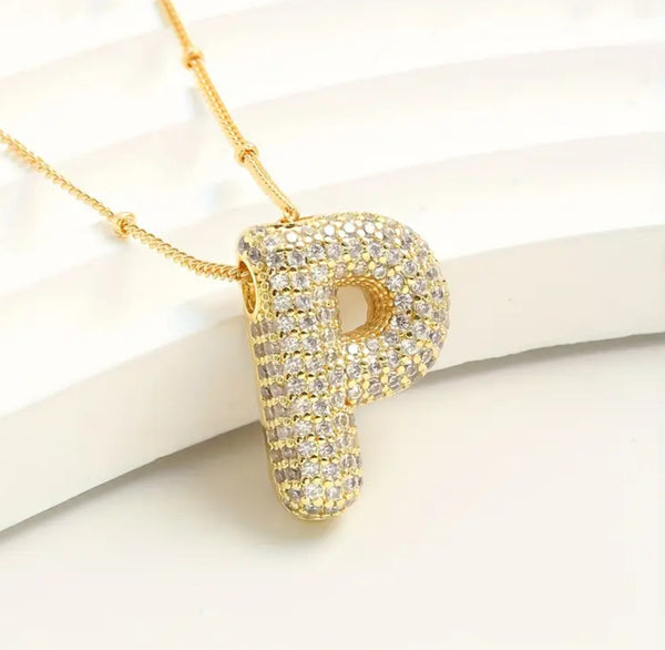 Bubble Initial Necklaces