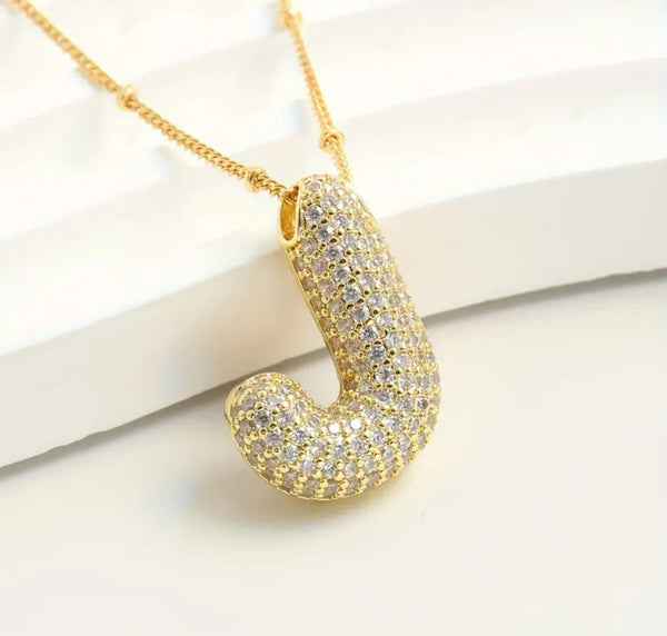 Bubble Initial Necklaces