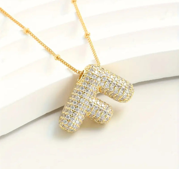 Bubble Initial Necklaces