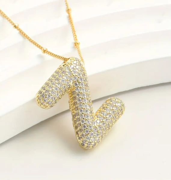 Bubble Initial Necklaces