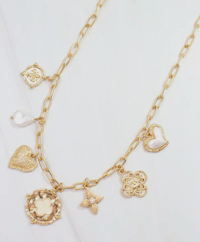 Taylor Gold Charm Necklace
