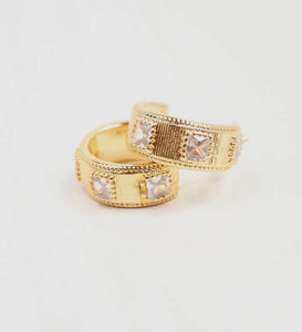 Serrano Gold Hoop Earrings